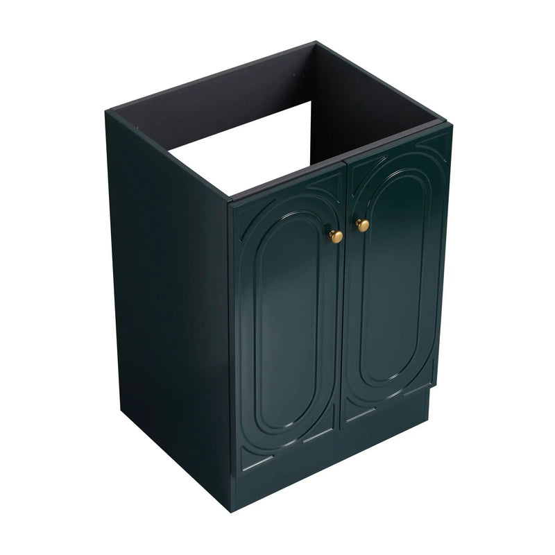 Modern Freestanding Bathroom Vanity With Soft Close Cabinet Doors by HouseOfZazla