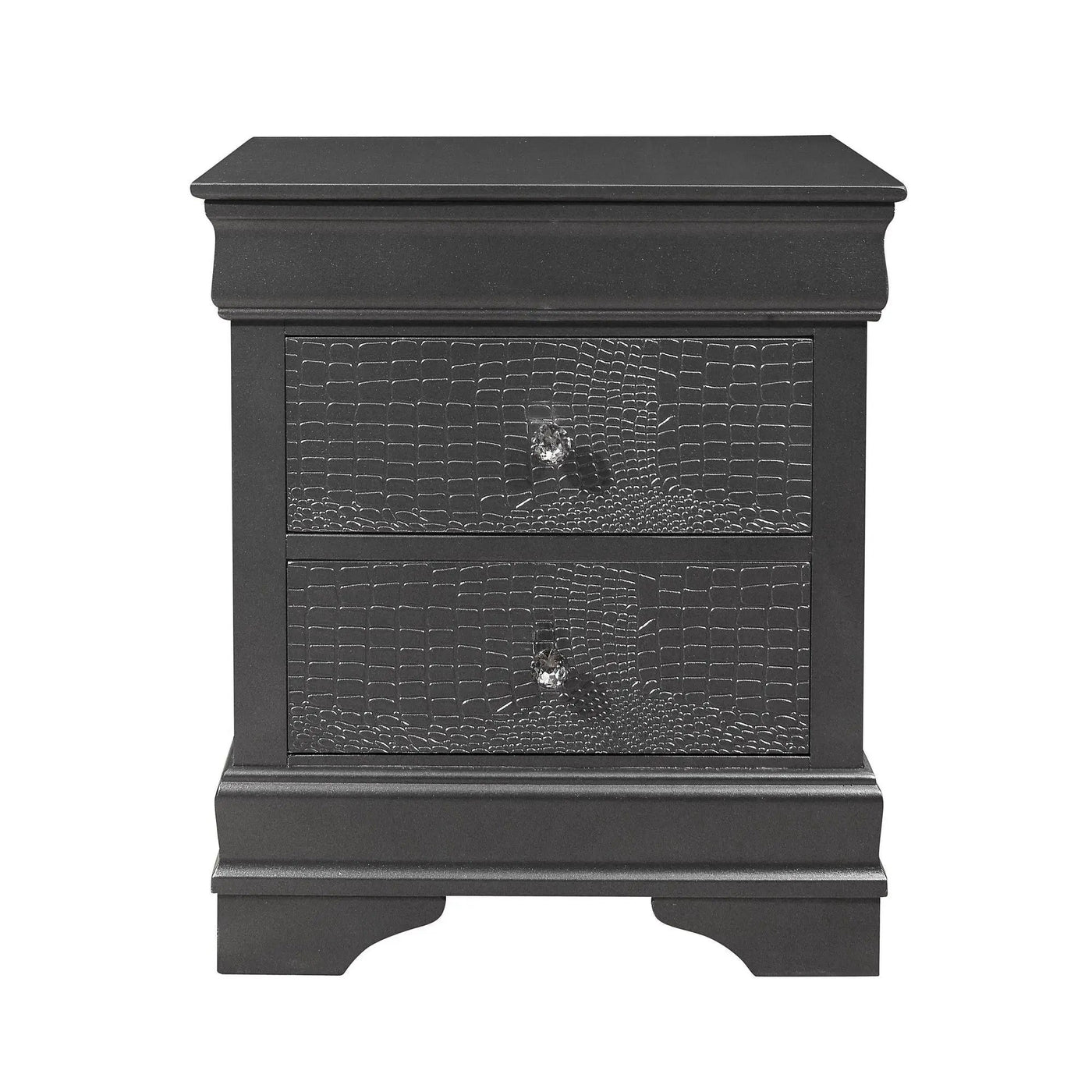 Shaker - Crocodile Metallic Nightstand by HouseOfZazla