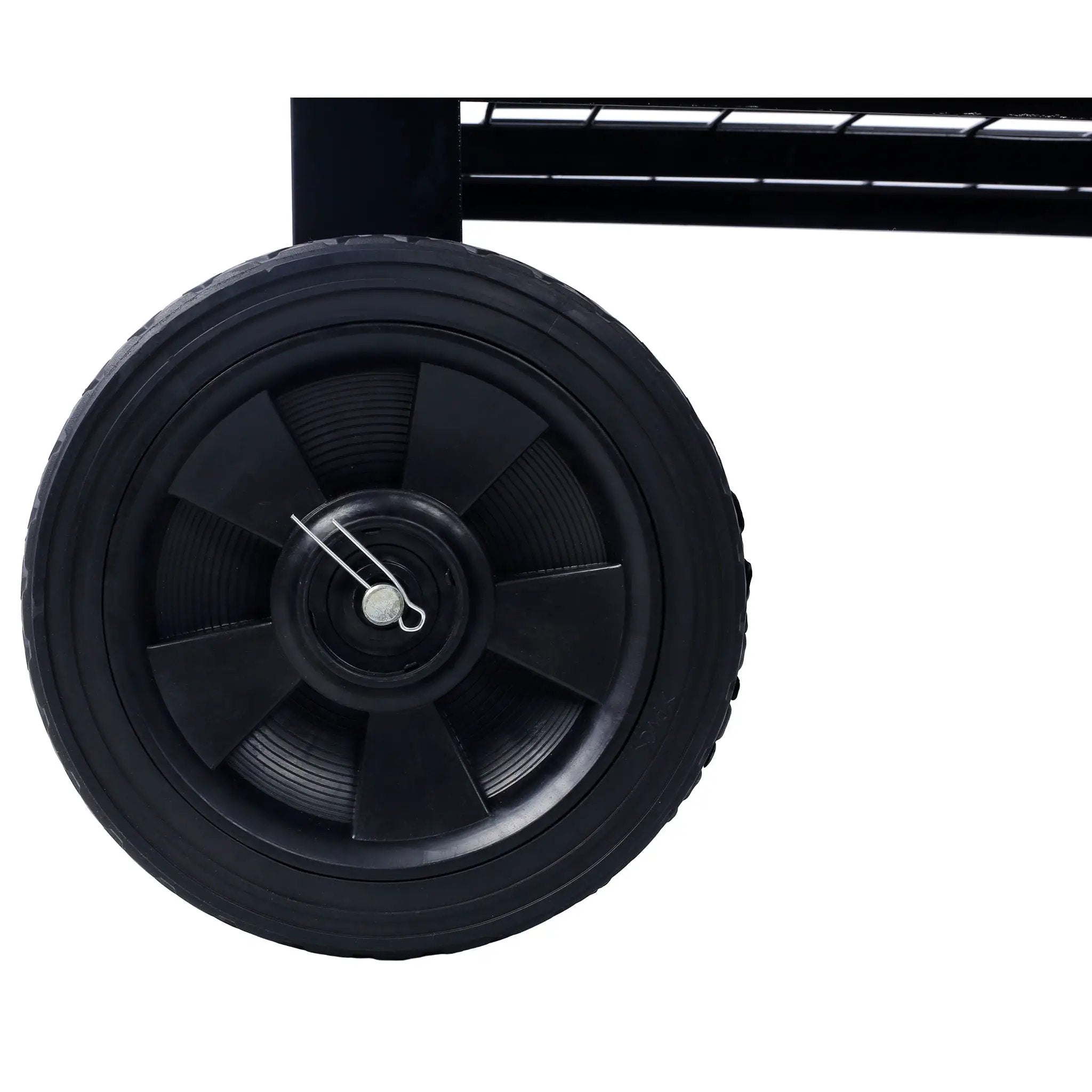 Elevated Mobile Raised Ergonomic Metal Planter Garden Bed With Wheels Powder Coated Steel - Black by HouseOfZazla