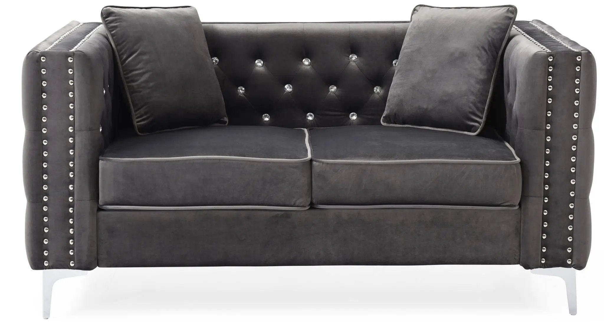 Elegant Track Arm Loveseat by Unique Piece Furniture