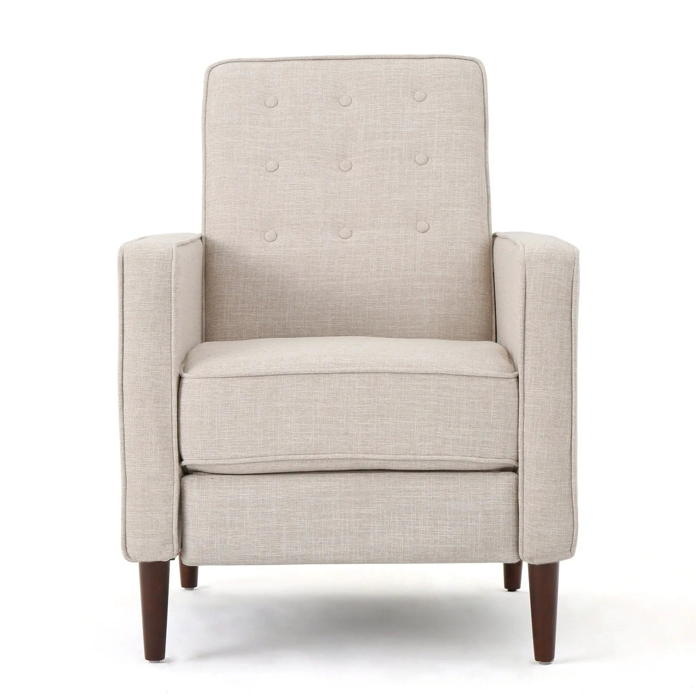 Mid-Century Modern Recliner With Button Tufted Waffle Stitch by Unique Piece Furniture