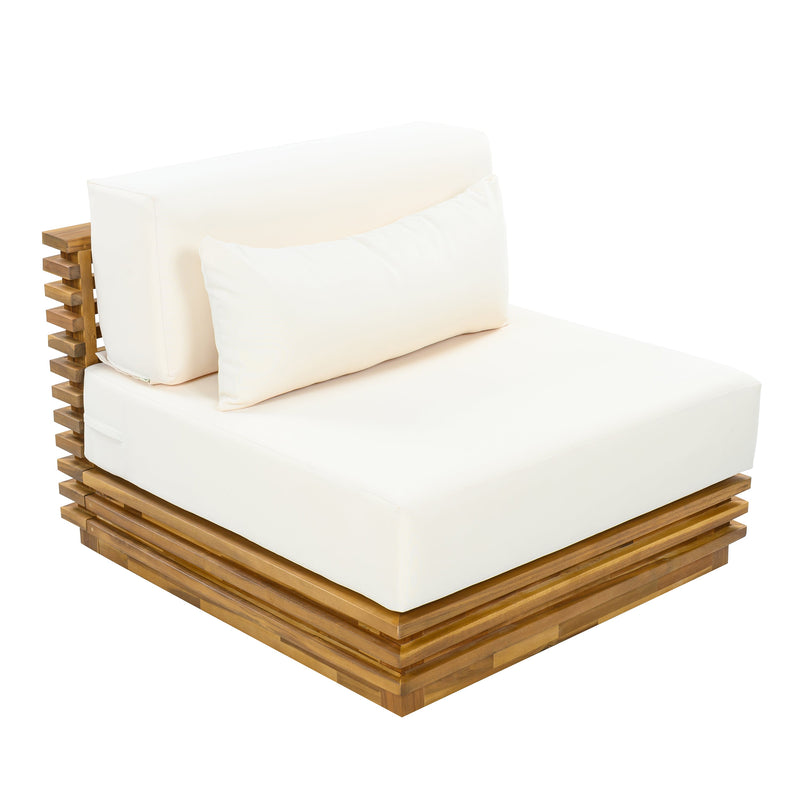 Oversized Outdoor 2-Piece Chat Set with Club Chair and Side Table by HouseOfZazla
