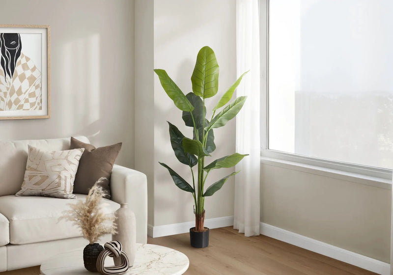 59" Tall Artificial Strelitzia Tree Indoor Faux Plant by HouseOfZazla
