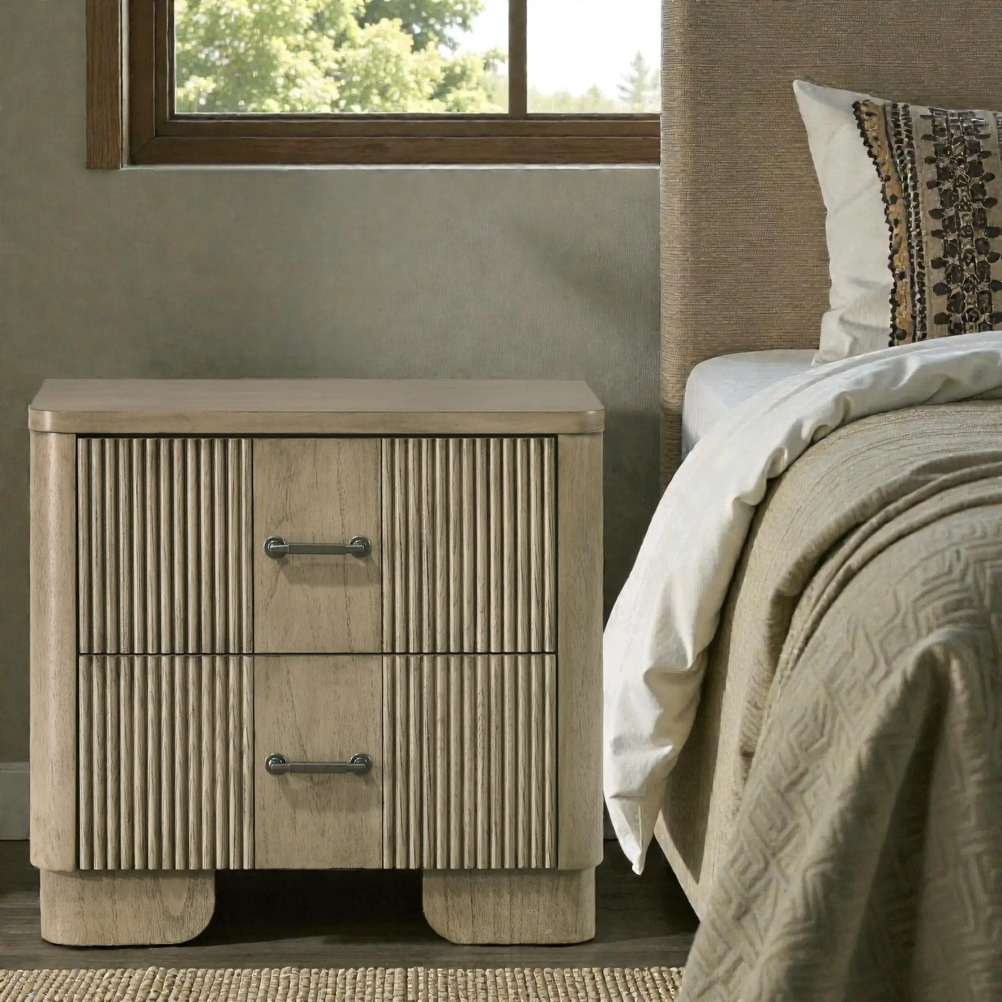 Lakkari - Nightstand - Oak by HouseOfZazla