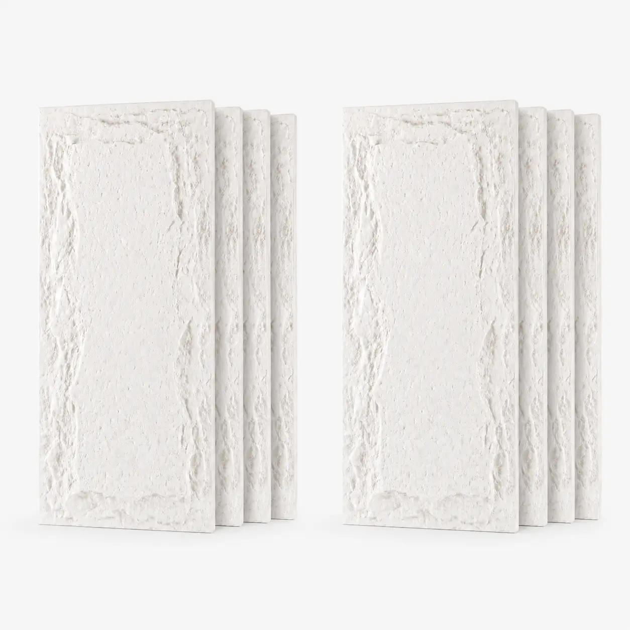 3D Faux Stone Wall Panels - 8 PCS PU Wainscoting by HouseOfZazla