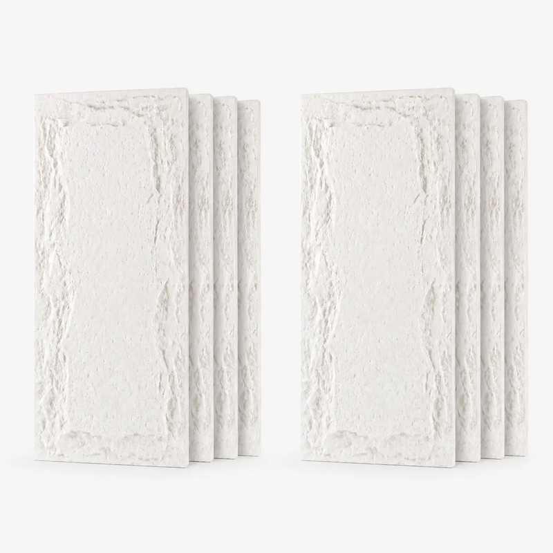 3D Faux Stone Wall Panels - 8 PCS PU Wainscoting by HouseOfZazla