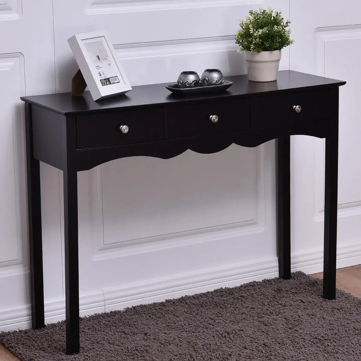 Hall table Side Table w/ 3 Drawers by DirectDeals