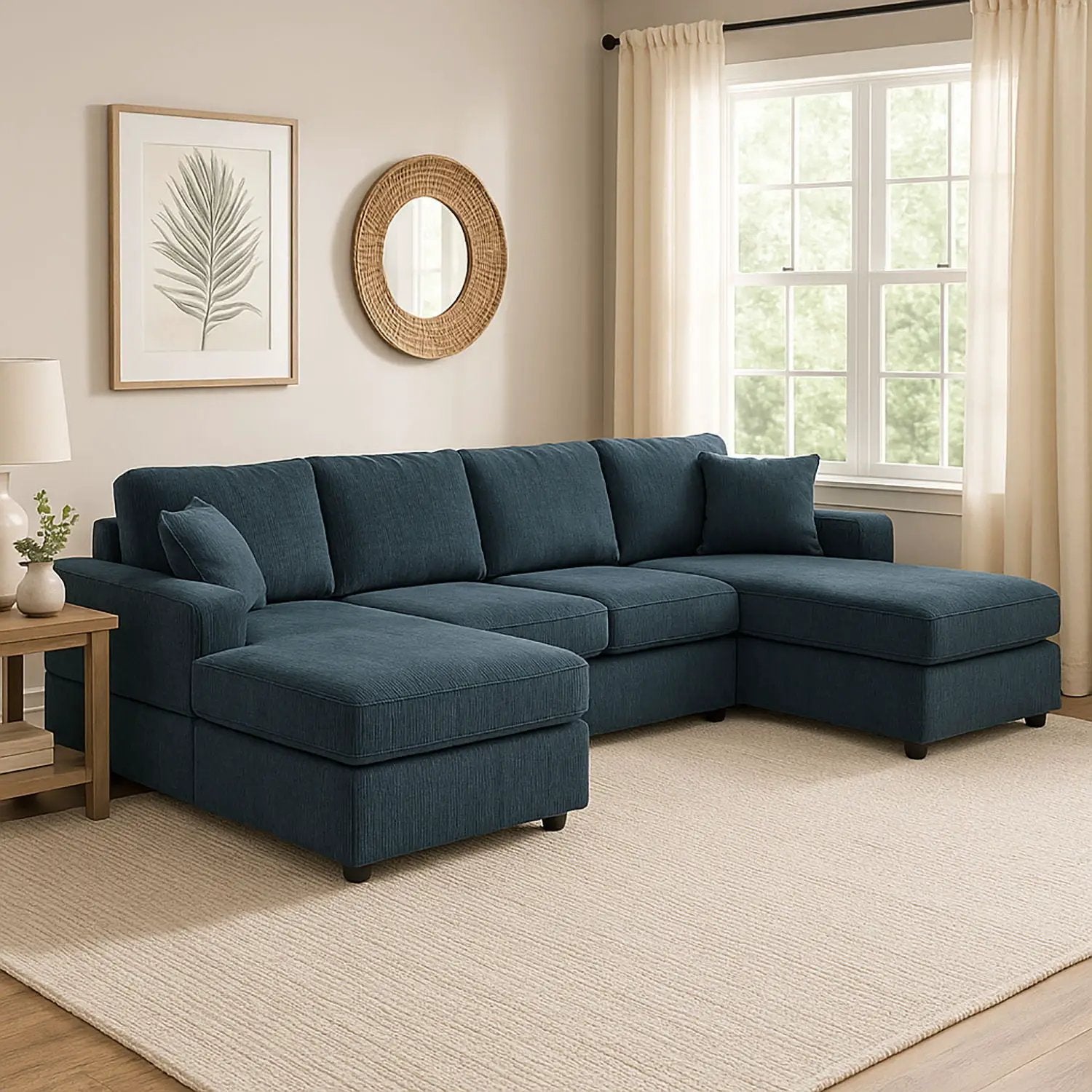 3 Piece Double Chaise Sectional Sofa by HouseOfZazla