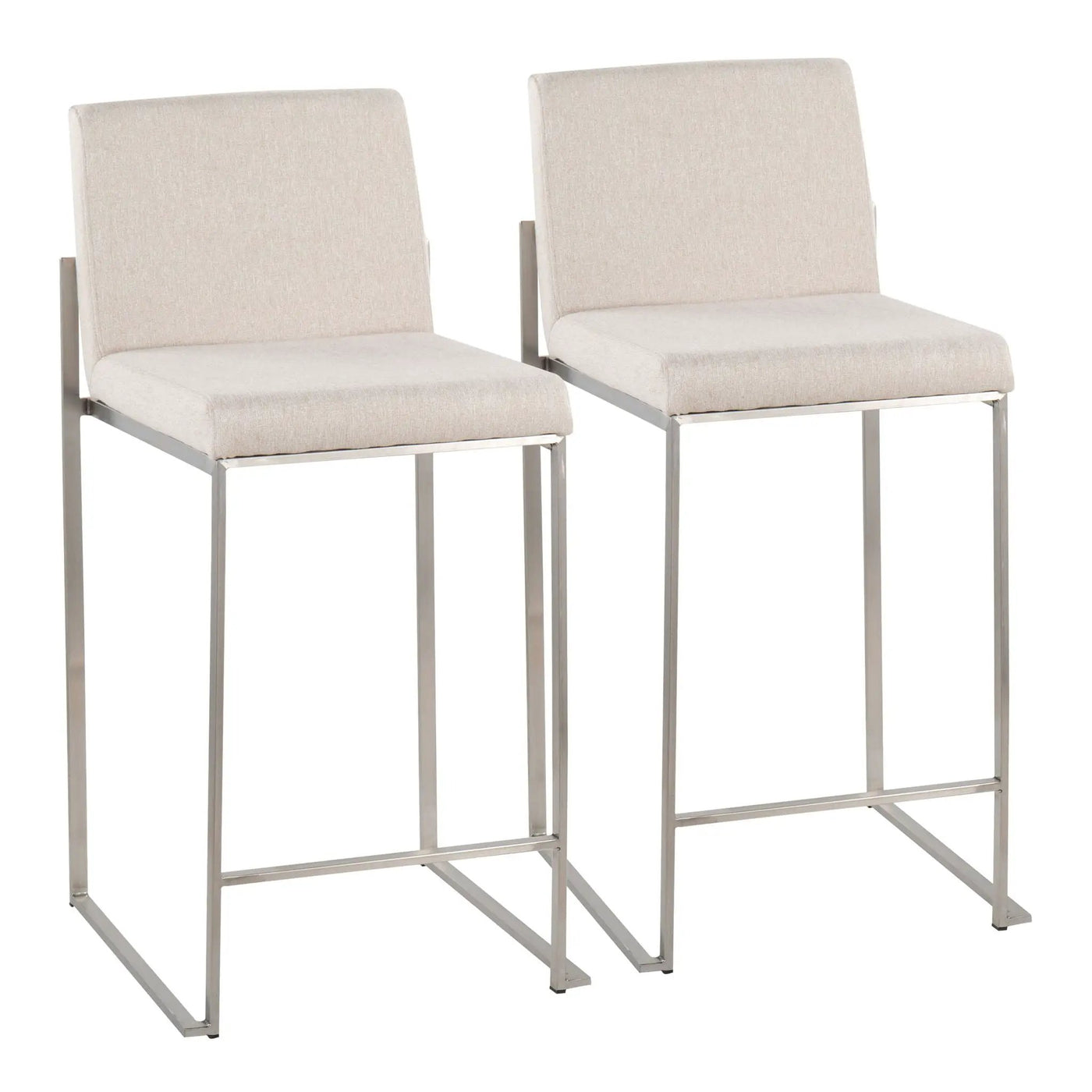 Fuji - Contemporary High Back Counter Stool, Functional Design by HouseOfZazla