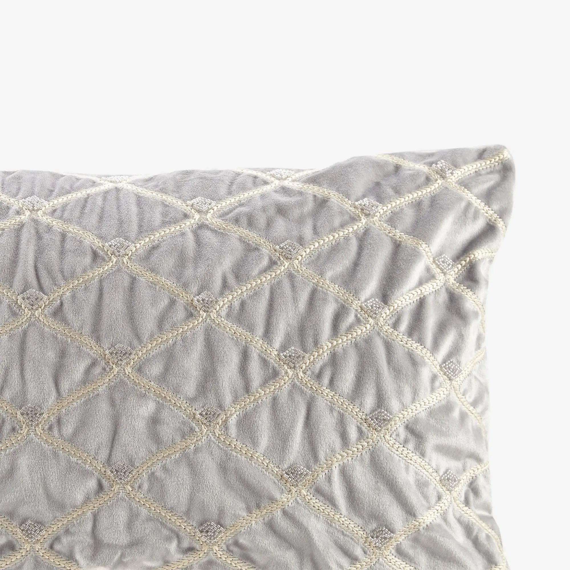 Oblong Decor Pillow Silver 22x15' by HouseOfZazla