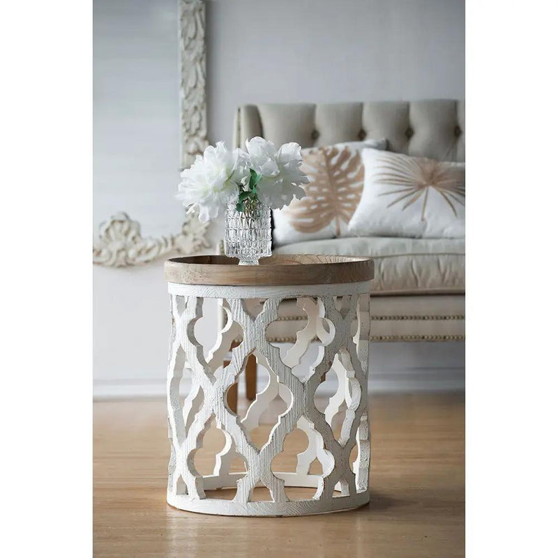 Stylish Rustic Round Wooden Table by Unique Piece Furniture