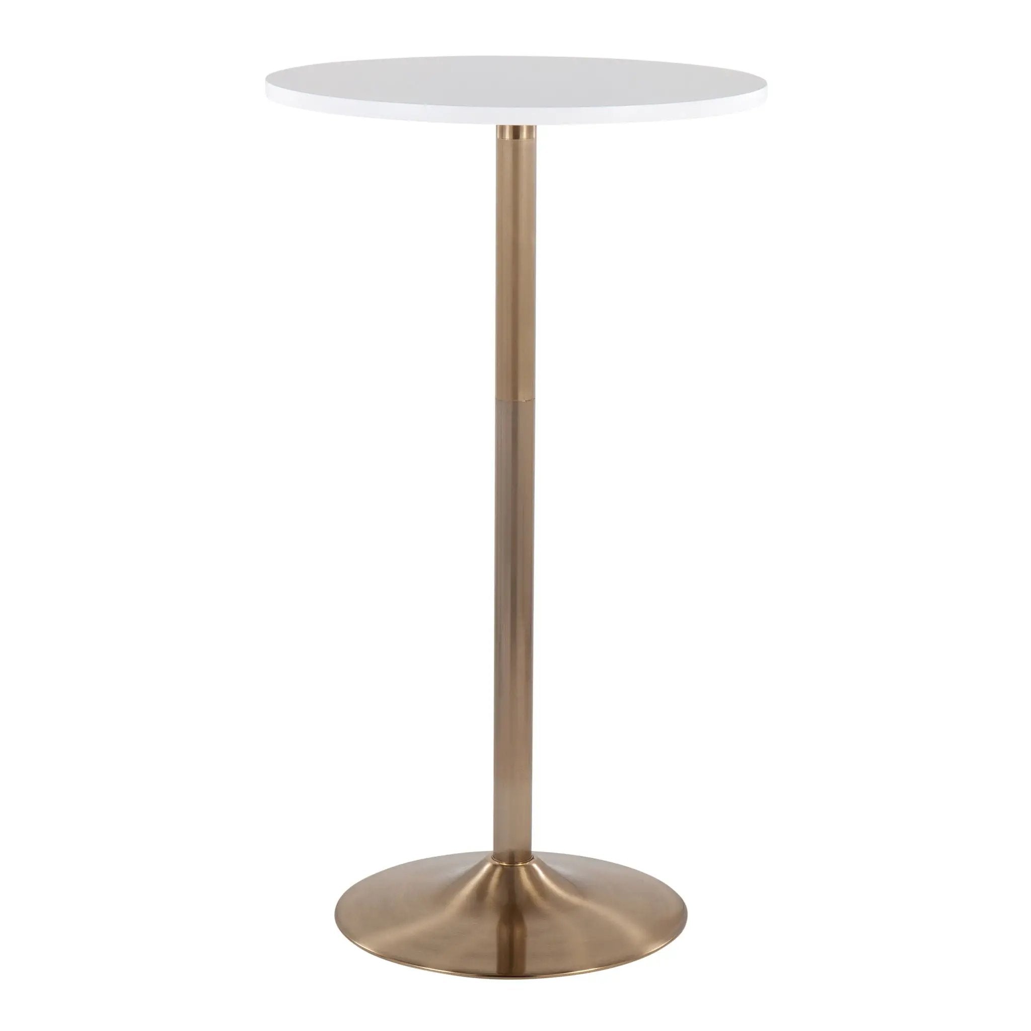 Pebble - Contemporary & Glam Adjustable Dining / Bar Table by HouseOfZazla