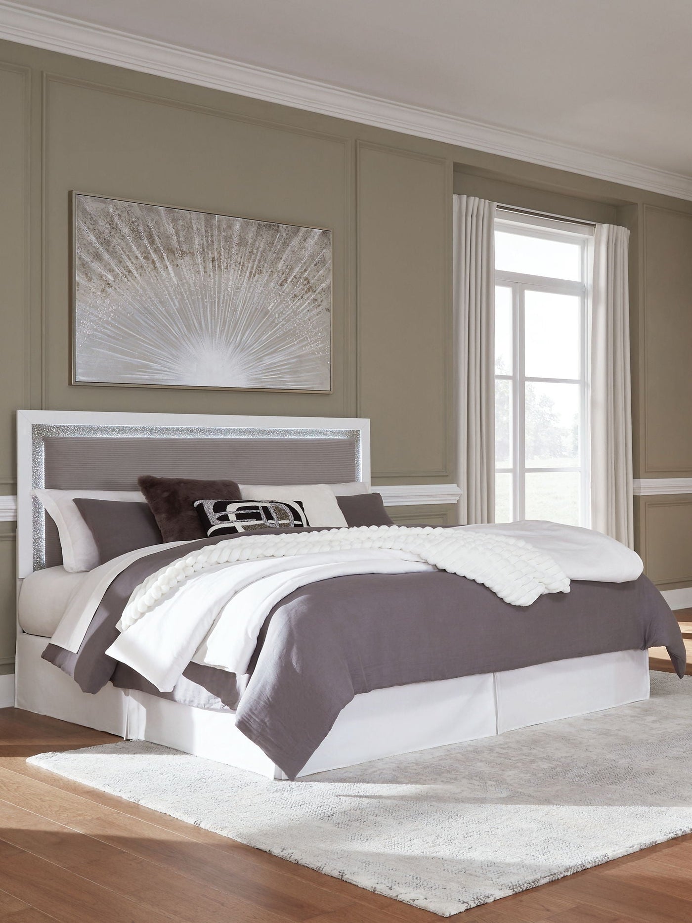 Maeling - Upholstered Panel Headboard by Unique Piece Furniture