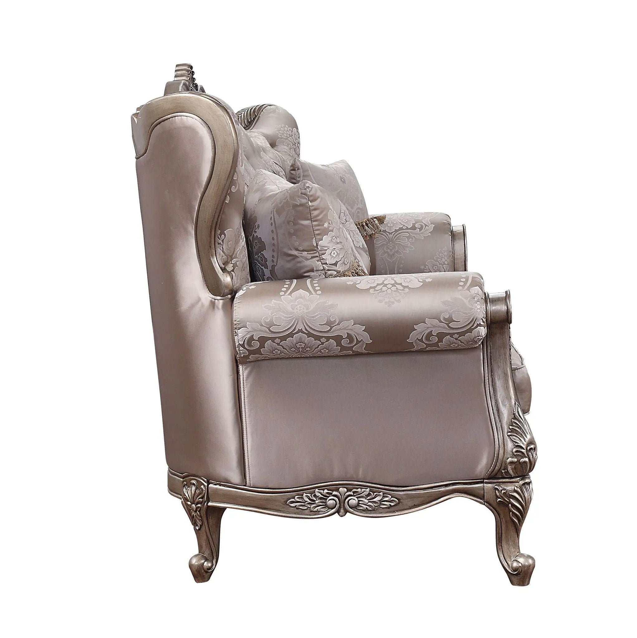 Jayceon - Sofa With 5 Pillows - Fabric & Champagne by Unique Piece Furniture