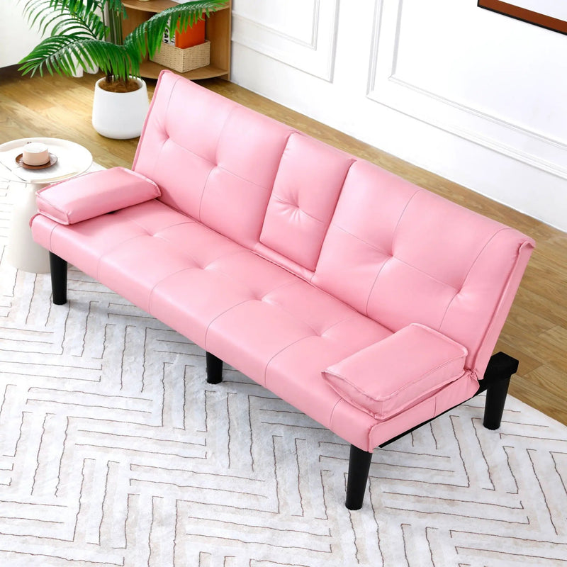 Sofa Bed With Foldable Design And Cup Holder by Unique Piece Furniture