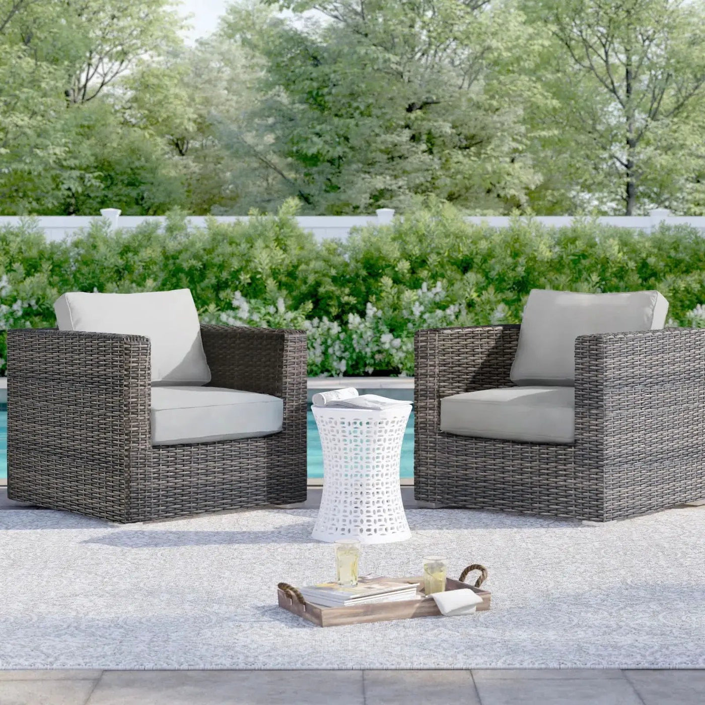 Patio Chair With Cushions Stylish Design by Unique Piece Furniture