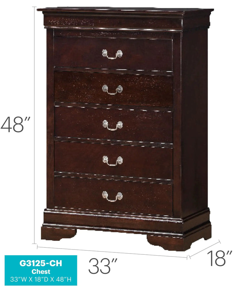 Louis Phillipe - Traditional Style Storage Chest Elegant by HouseOfZazla