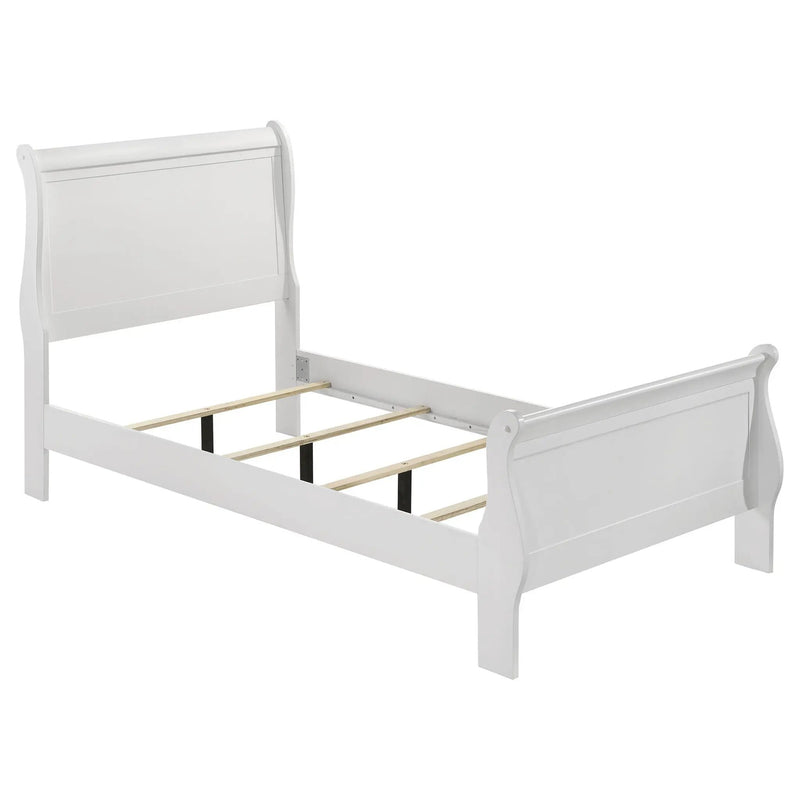 Louis Philippe 4-piece Twin Bedroom Set White by Unique Piece Furniture