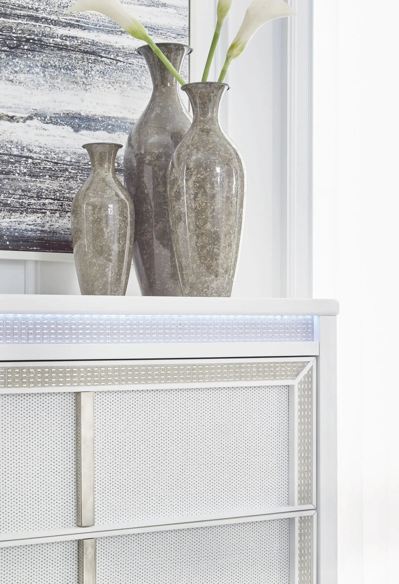 Chalanna - Five Drawer Chest - White by Unique Piece Furniture
