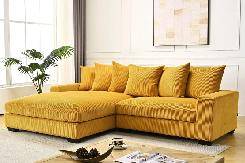 Luxe - Oversized 2 Piece Sectional Couches For Living Room, L Shaped Sofa With Chaise by HouseOfZazla