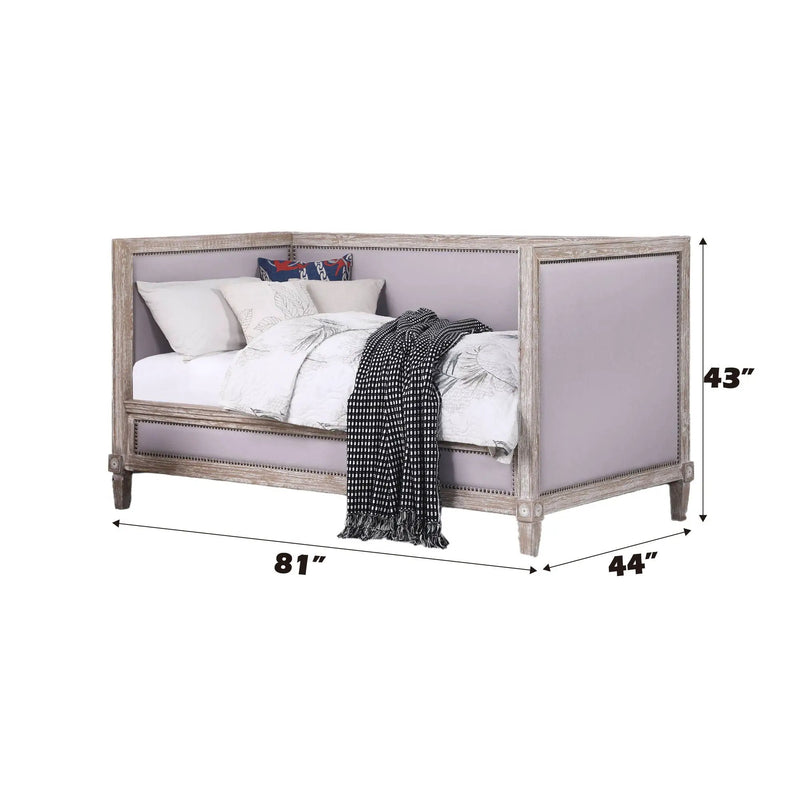 Charlton - Twin Daybed - Beige / Weathered Oak by Unique Piece Furniture
