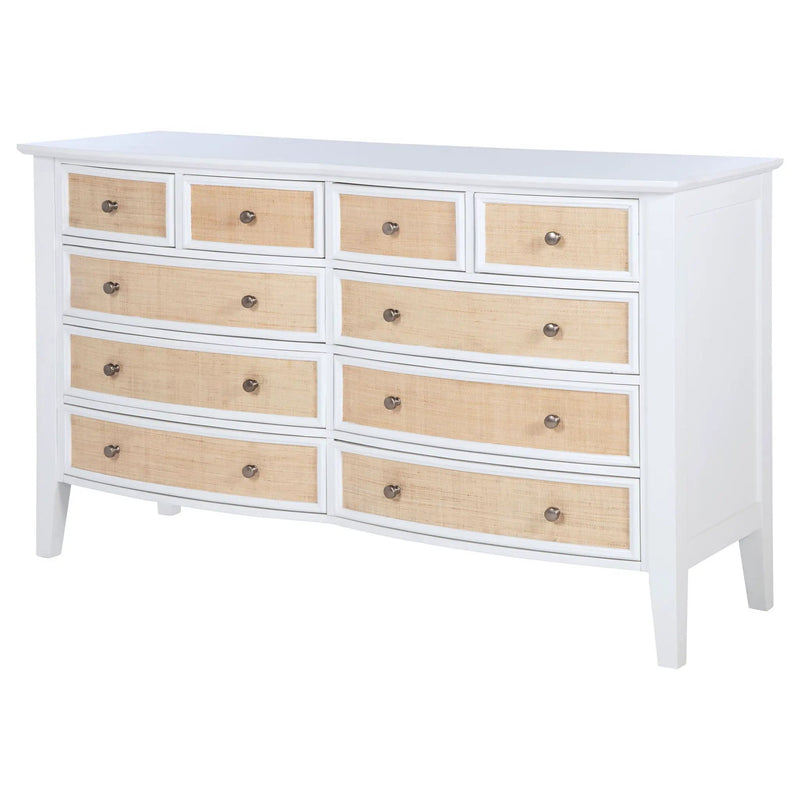 Bexhill 10-drawer Dresser Cabinet White by Unique Piece Furniture