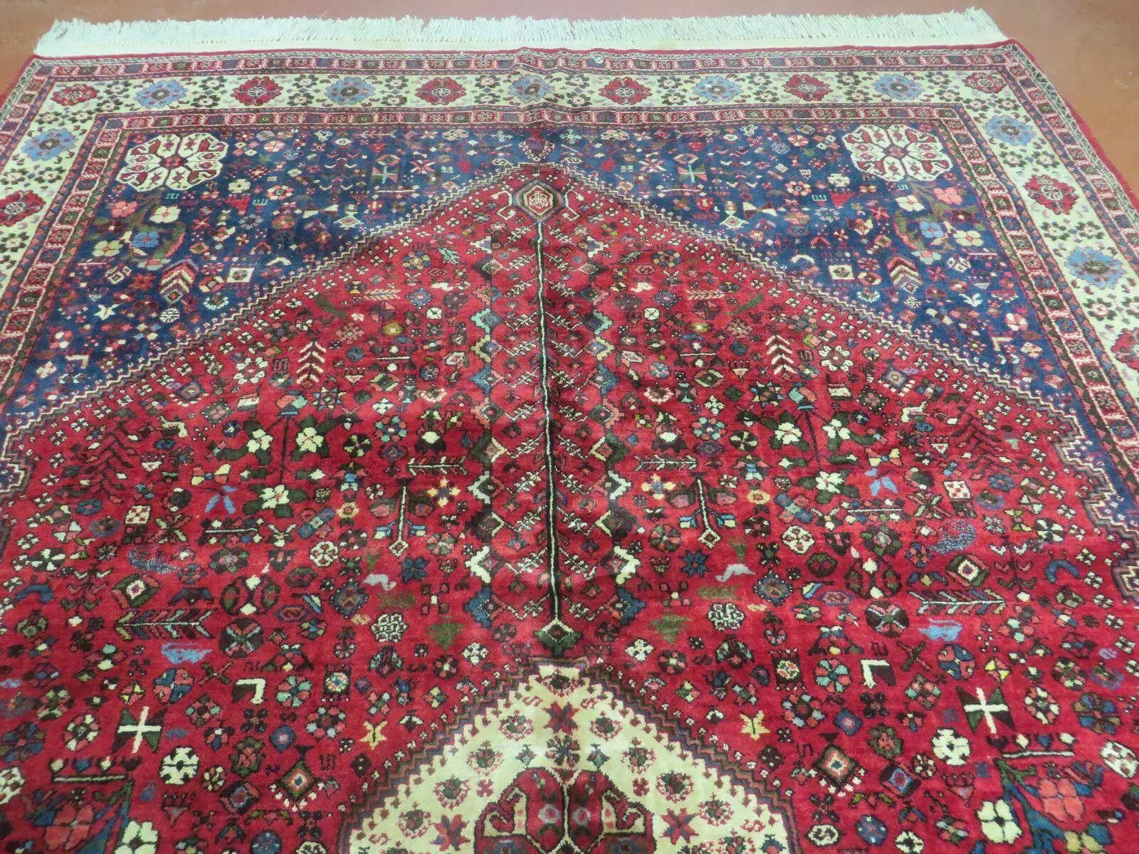 Persian Tribal Rug 7x10, Shiraz Carpet, Abadeh Rug by Jewel Rugs