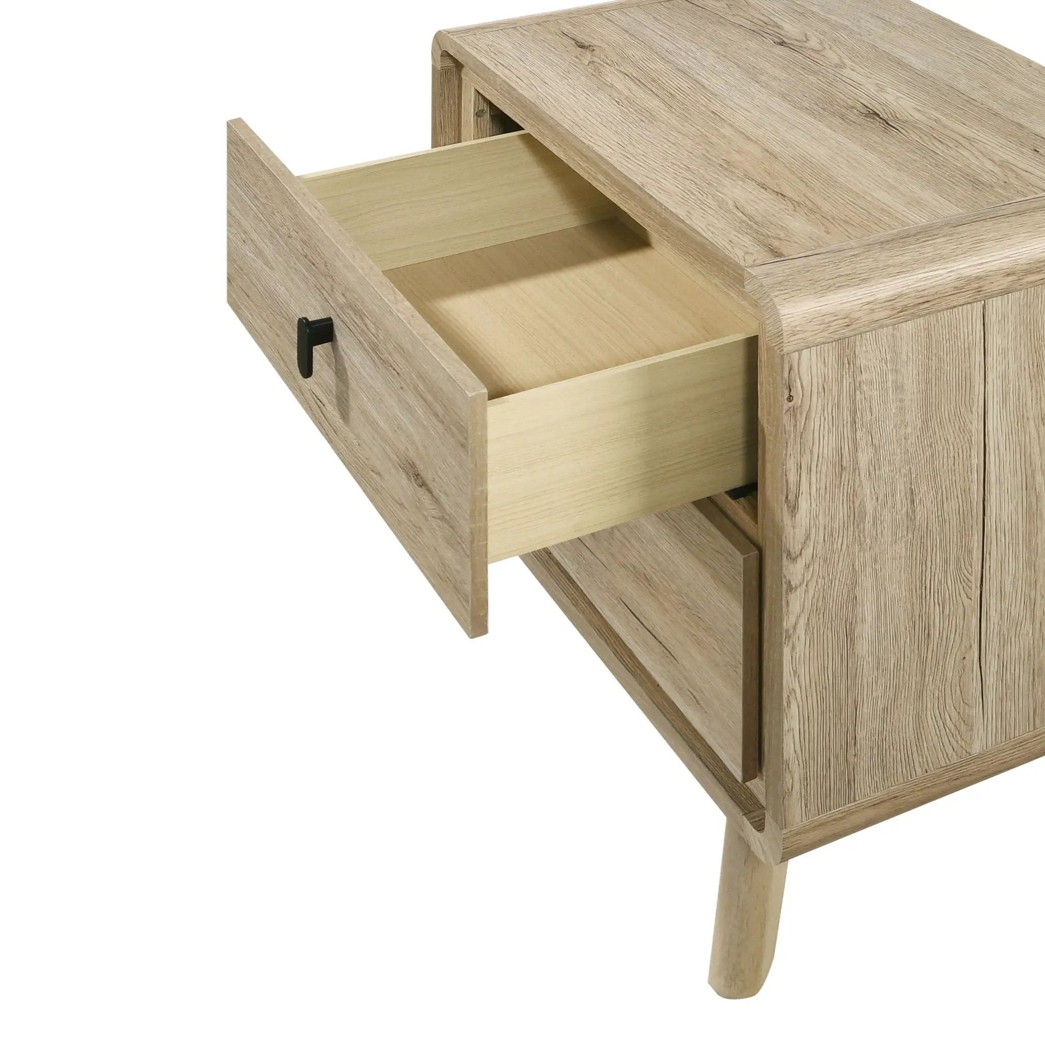 Nightstand & 2 Drawers - Beige by HouseOfZazla