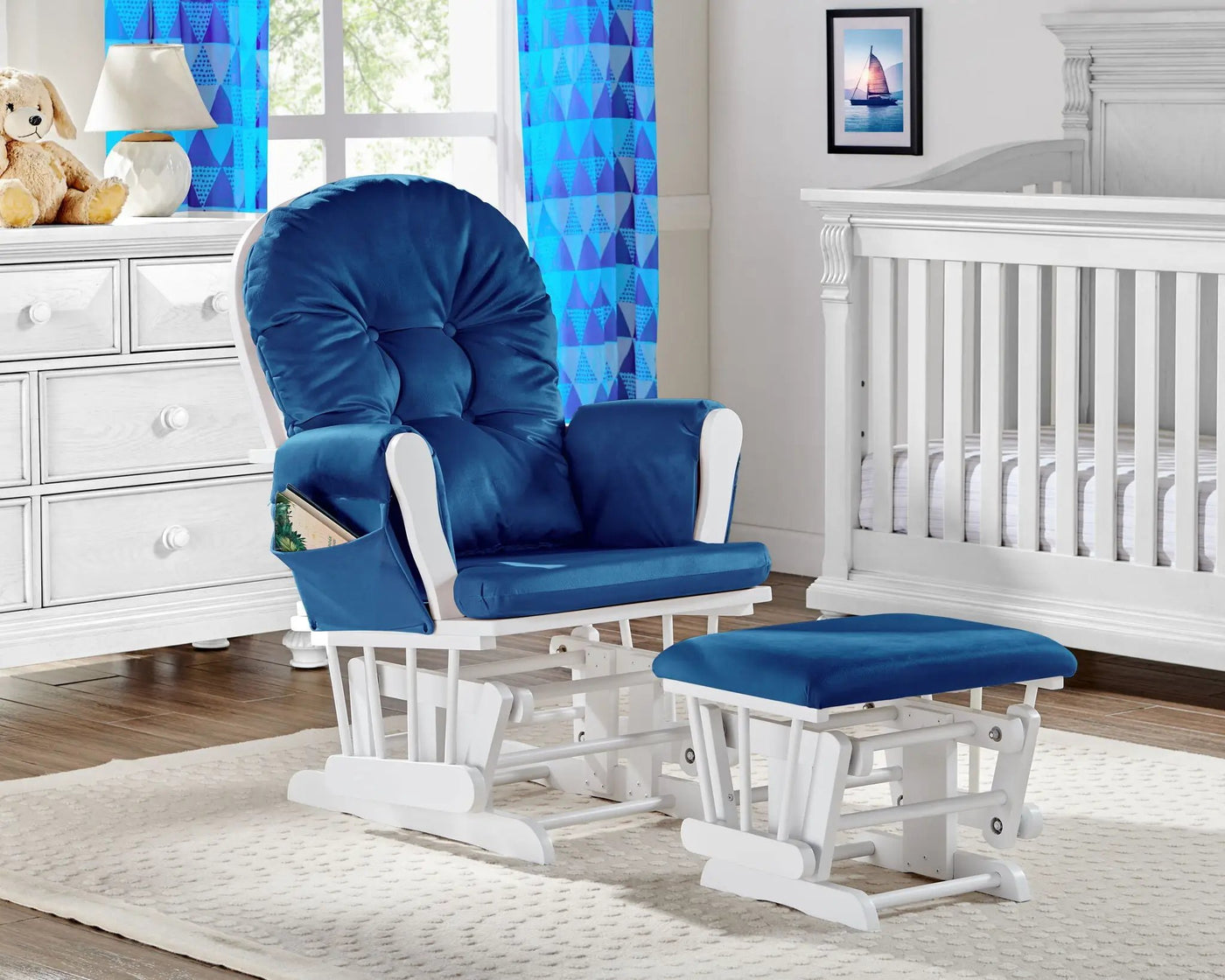 Mason - Comfortable Glider And Ottoman by Unique Piece Furniture