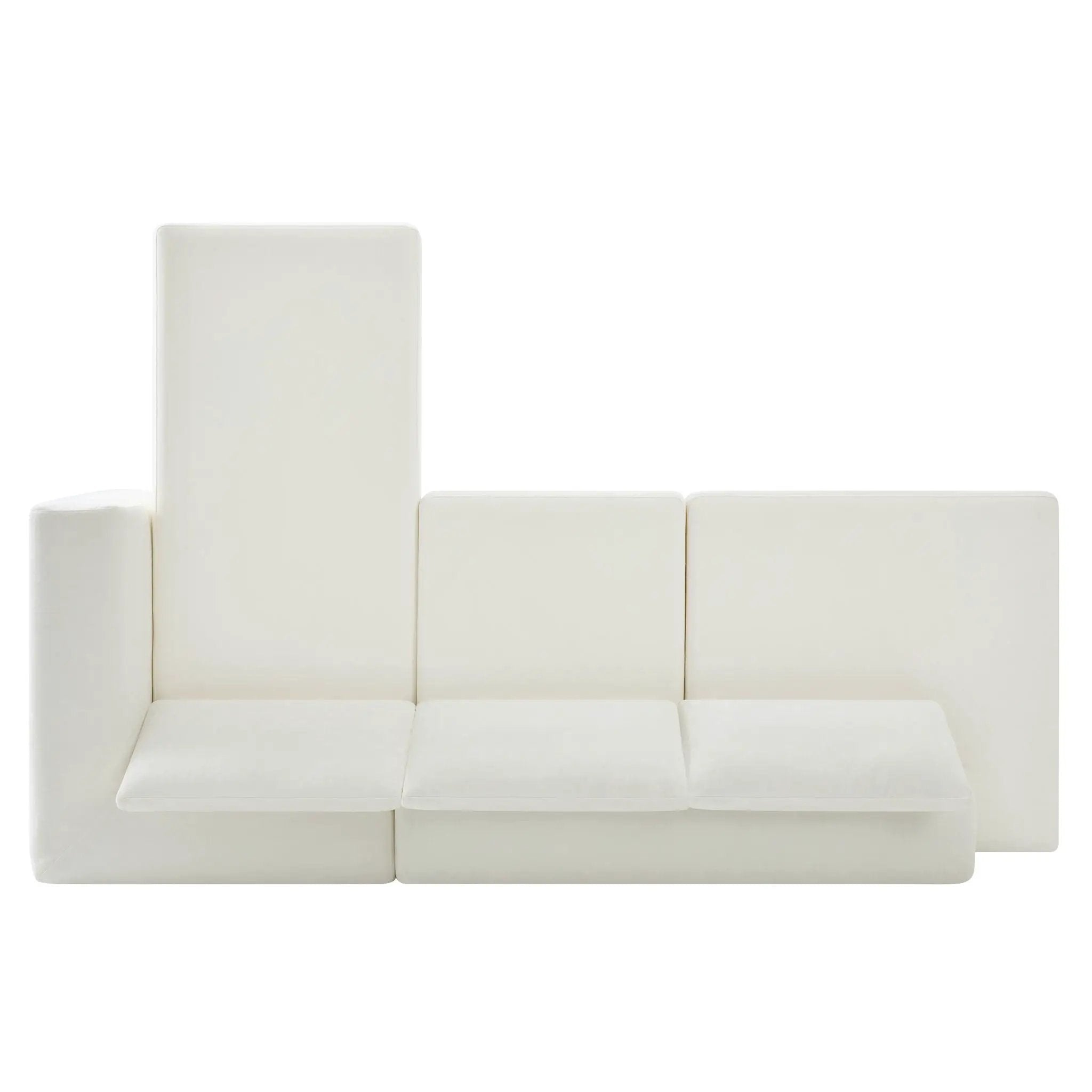 L-Shaped Modular Sofa With Double Layer Cushion by HouseOfZazla