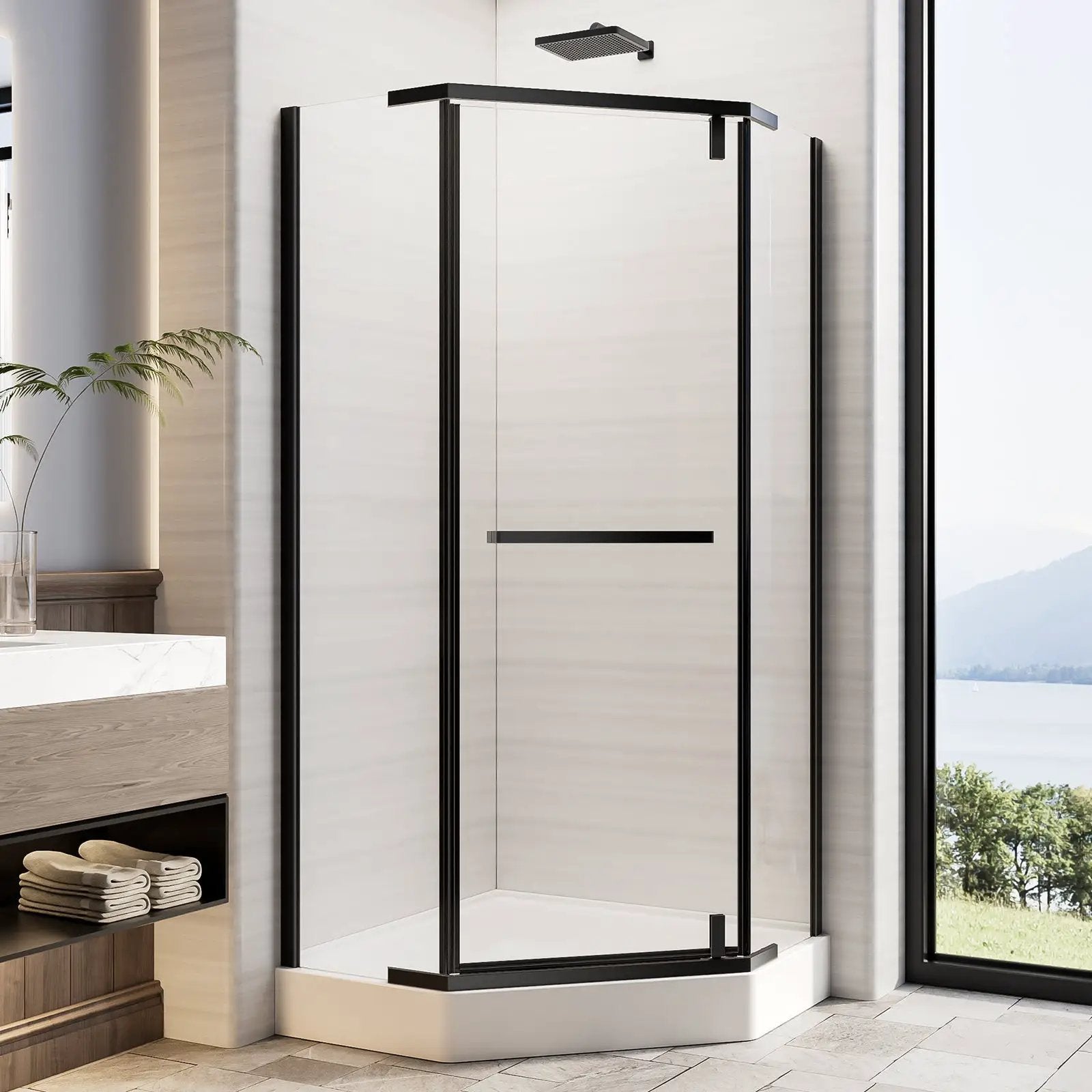 36"D x 36"W x 72"H Neo-Angle Shower Door by HouseOfZazla