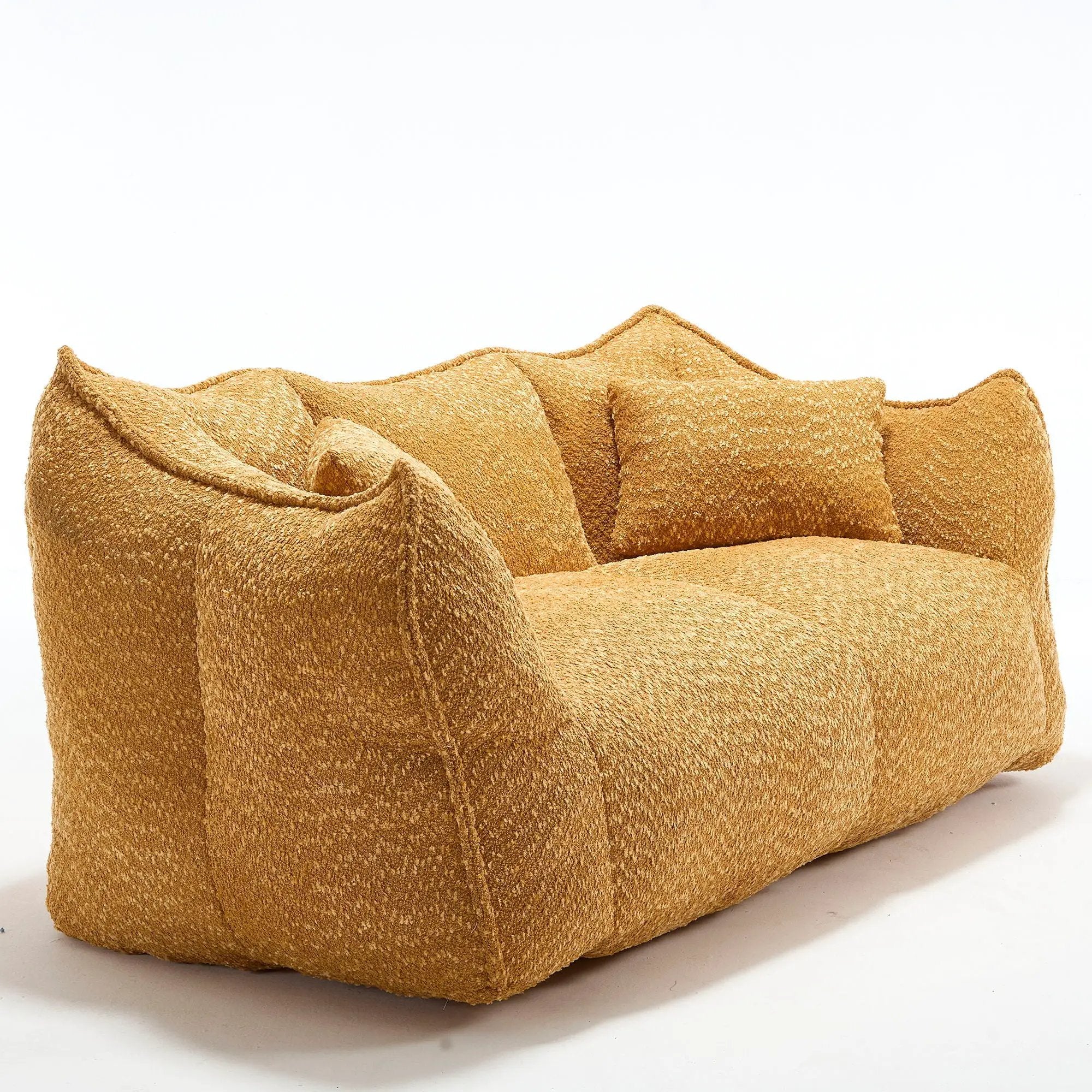 Comfortable Dual Beanbag Chair With High Resilience Foam Core For 2 People by HouseOfZazla
