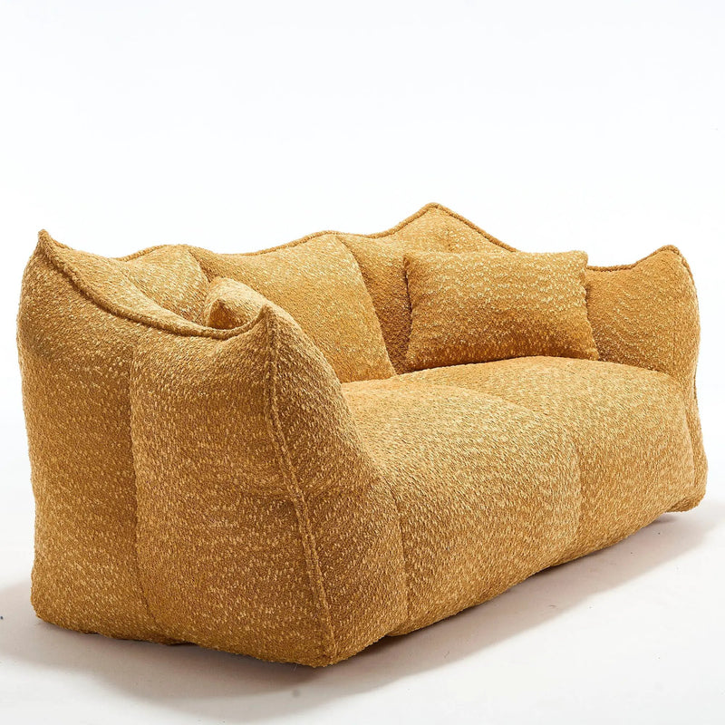 Comfortable Dual Beanbag Chair With High Resilience Foam Core For 2 People by HouseOfZazla