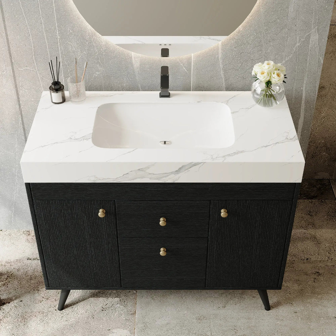 36" Modern Freestanding Bathroom Vanity by HouseOfZazla
