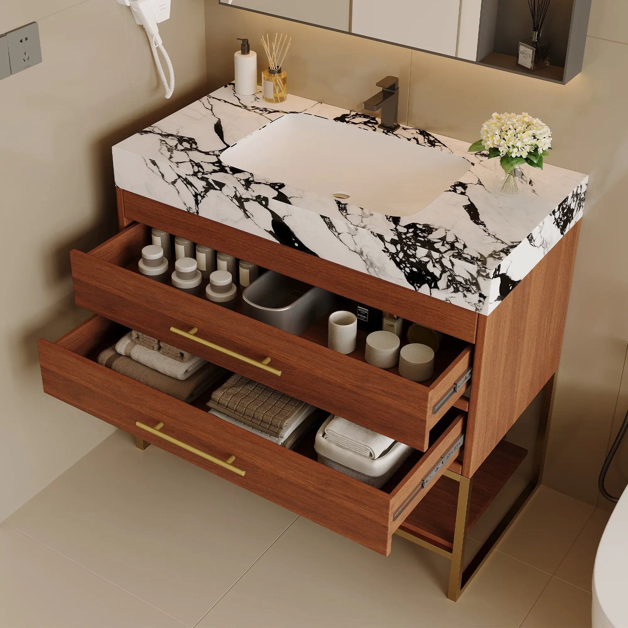 29.9" Modern Free-standing Bathroom Vanity by HouseOfZazla