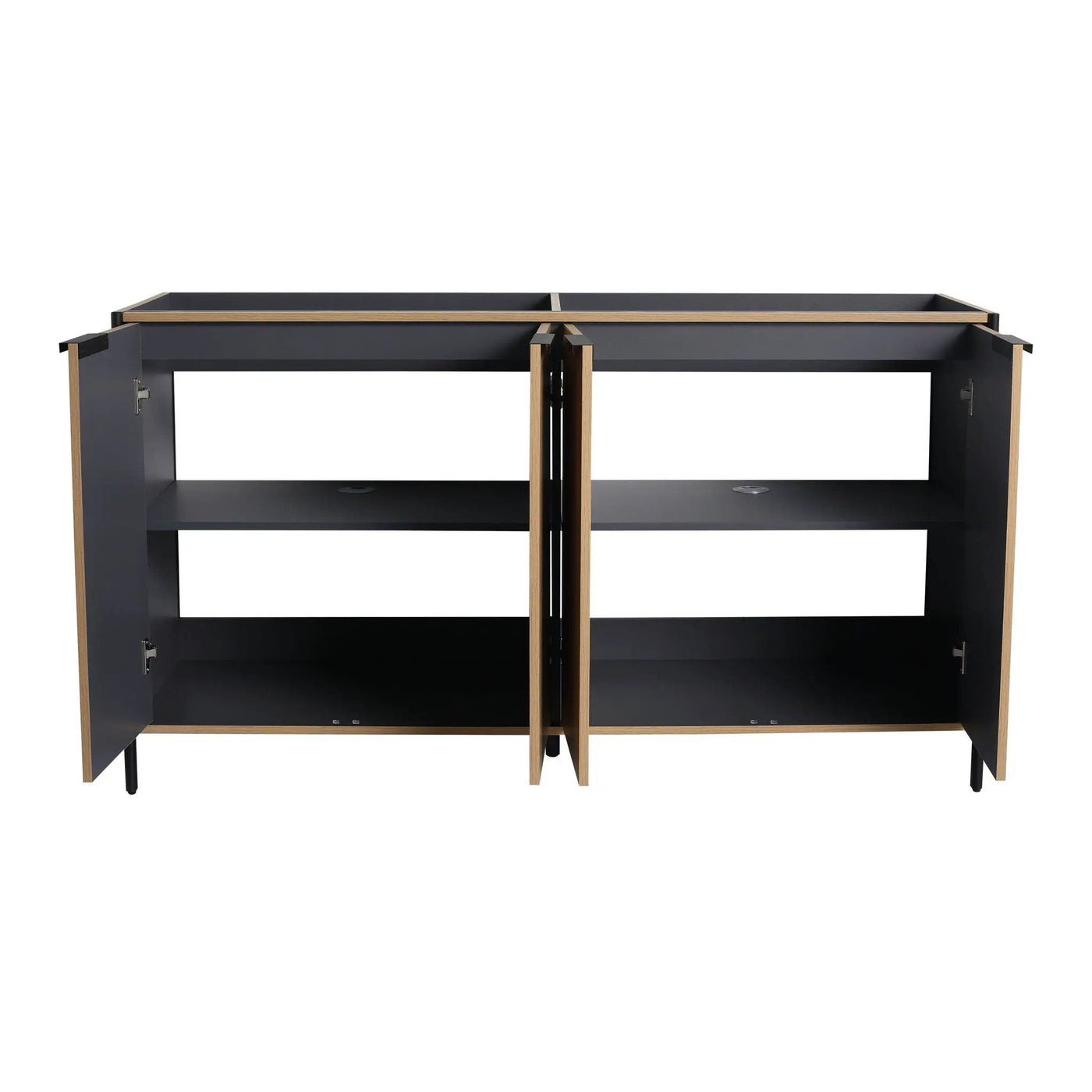Contemporary Freestanding Bathroom Vanity With Adjustable Shelves by Unique Piece Furniture