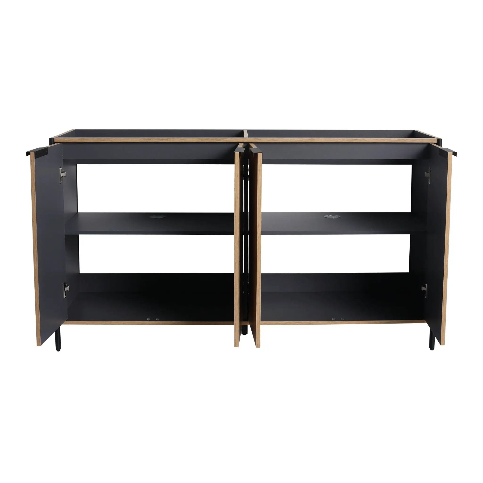 Contemporary Freestanding Bathroom Vanity With Adjustable Shelves by Unique Piece Furniture