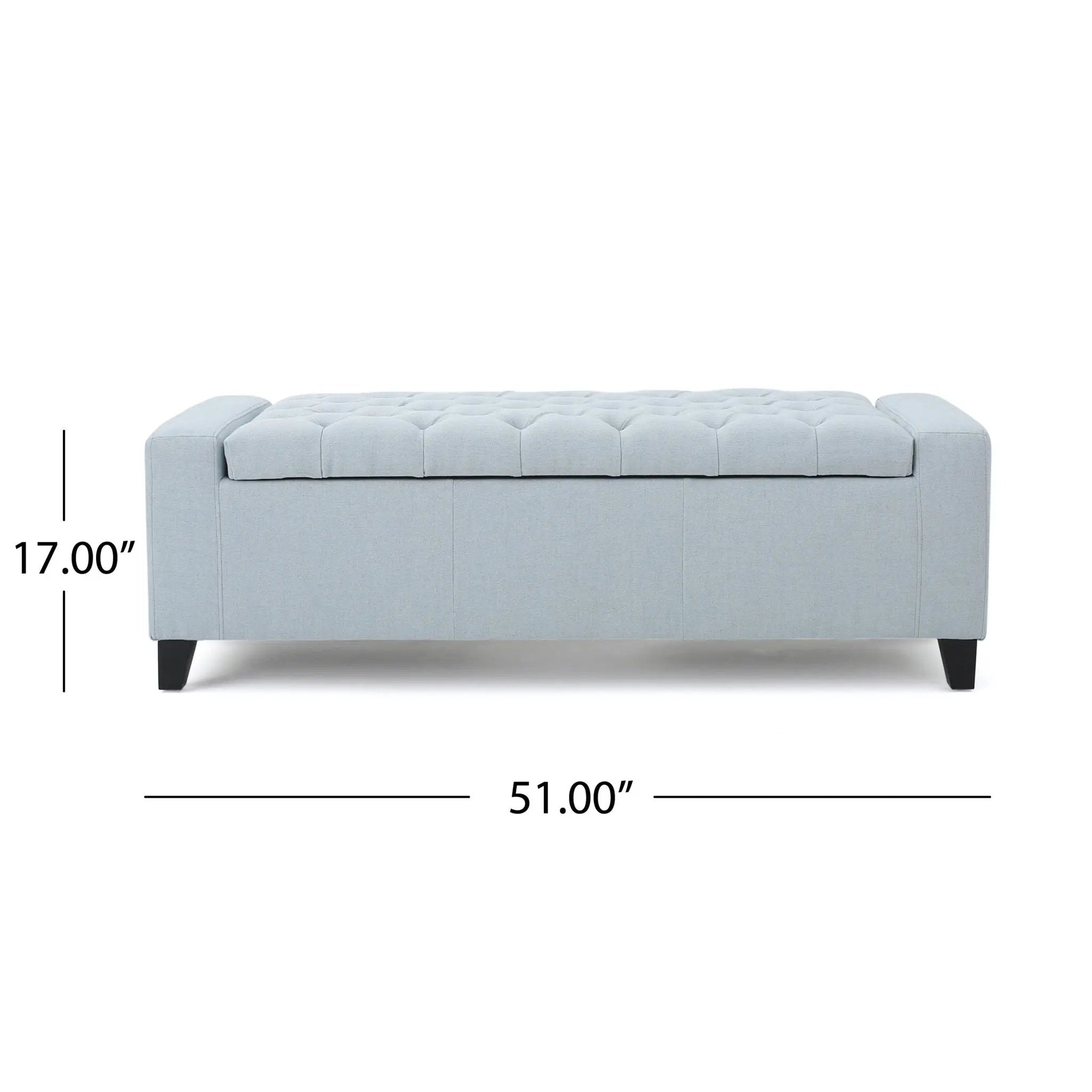 Guernsey Ottoman Storage With Tufted Top by HouseOfZazla