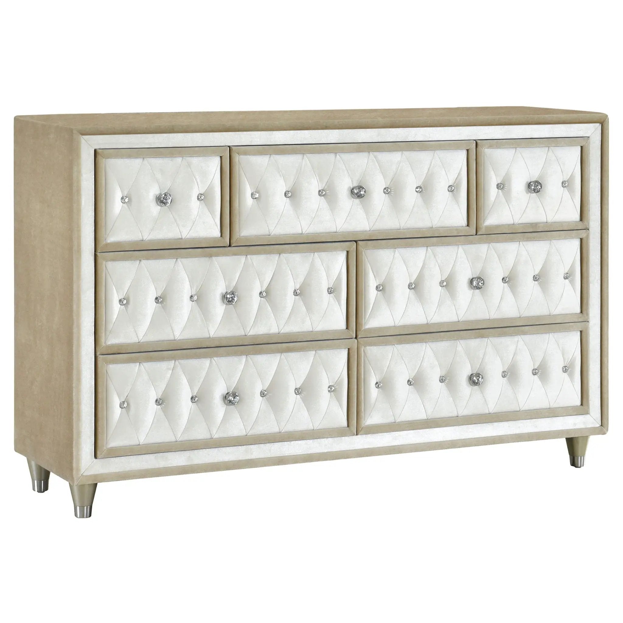 Antonella 4-piece California King Bedroom Set Ivory by Unique Piece Furniture