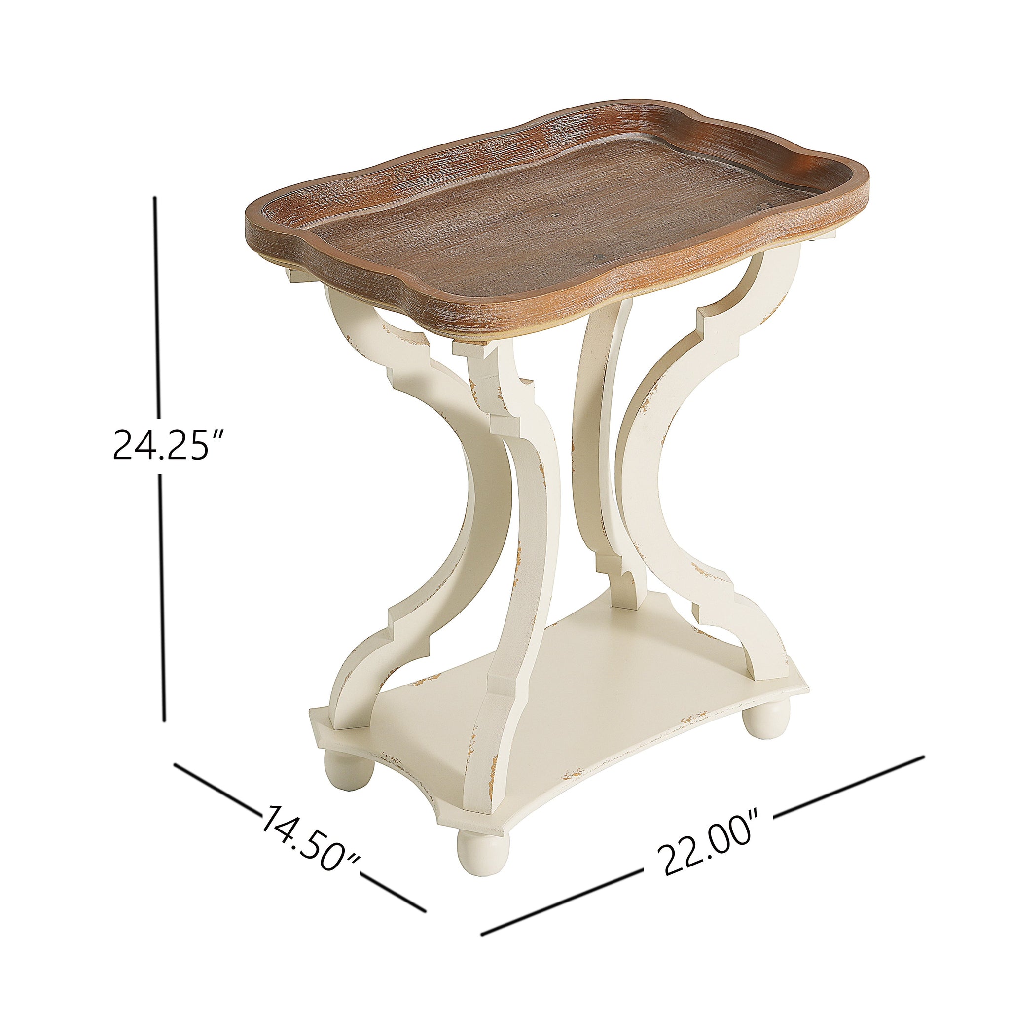 End Table Natural White by HouseOfZazla