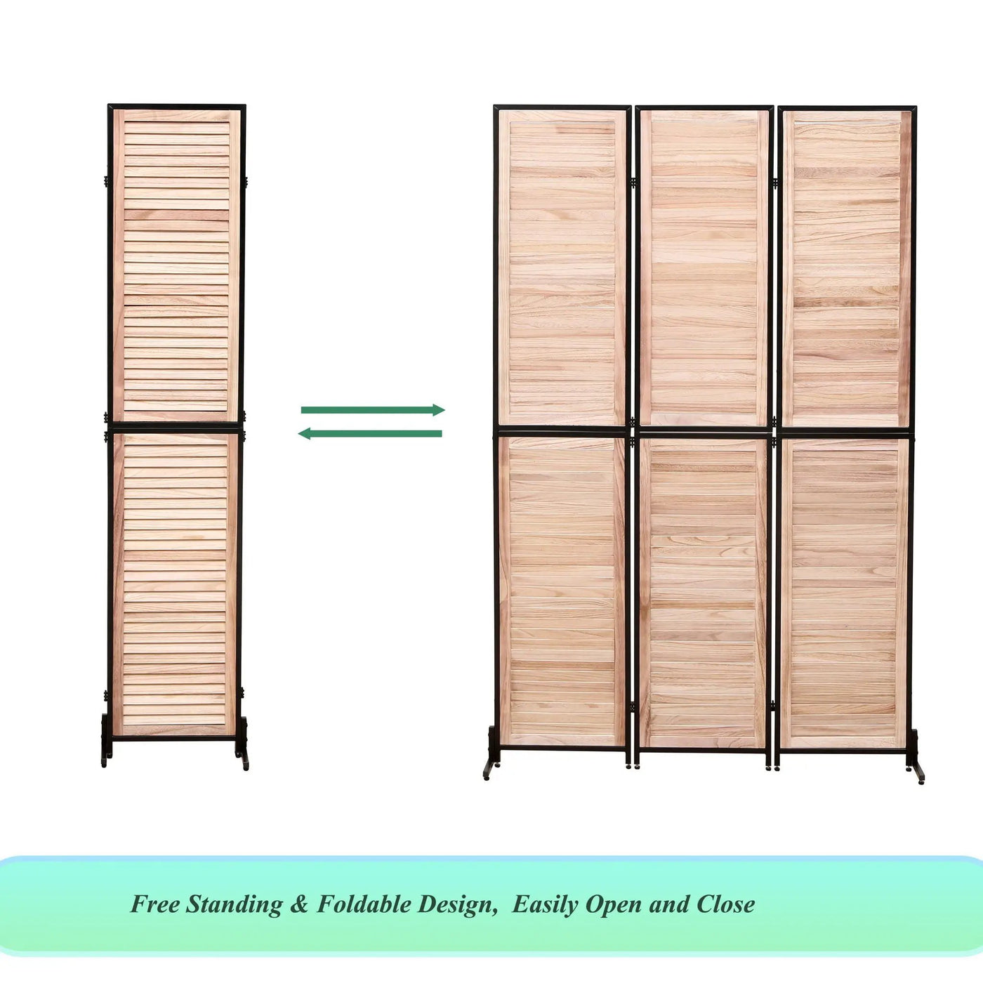 Rustic 3 Panel Room Dividers And Folding Privacy Screen by HouseOfZazla