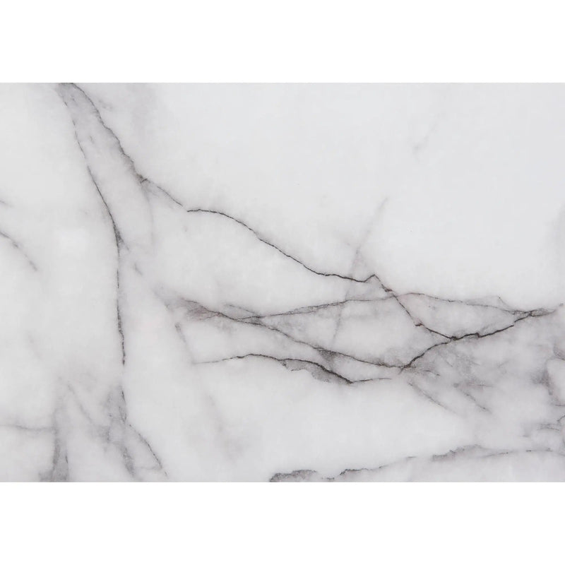 Moon - Marble Nightstand With LED - White by Unique Piece Furniture