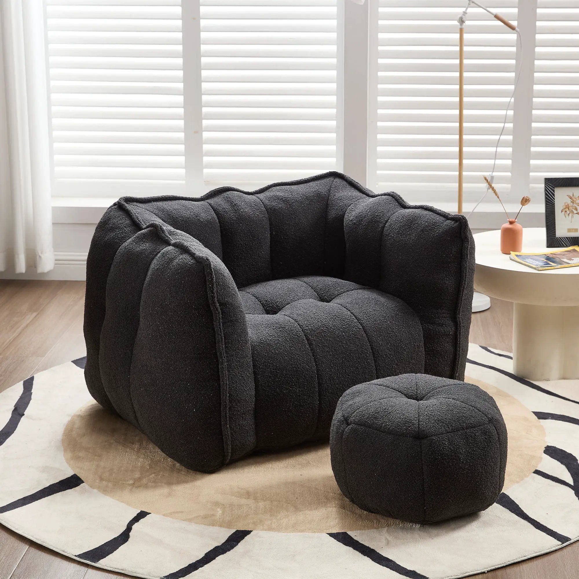 Soft Bean Bag Chair With High Resilient Foam by HouseOfZazla