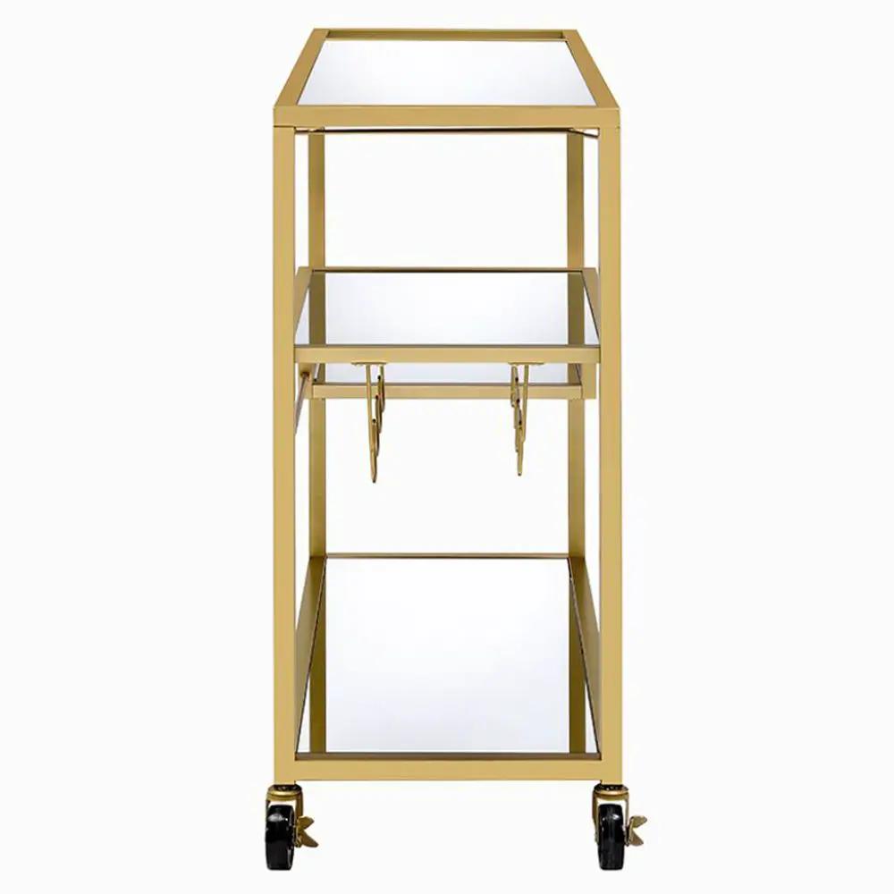 Adamsen - Serving Cart - Mirrored & Champagne by Unique Piece Furniture