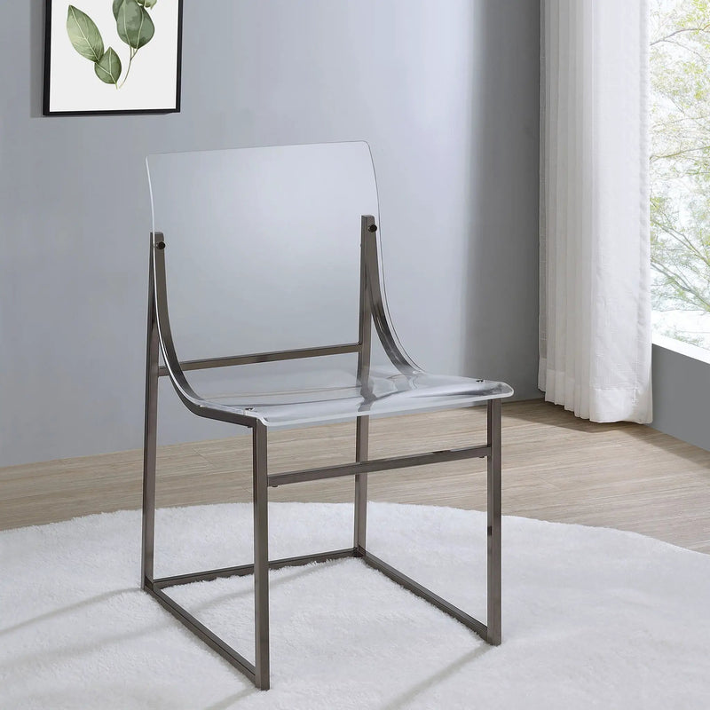 Fancher - Dining Side Chair (Set of 2) - Black by HouseOfZazla