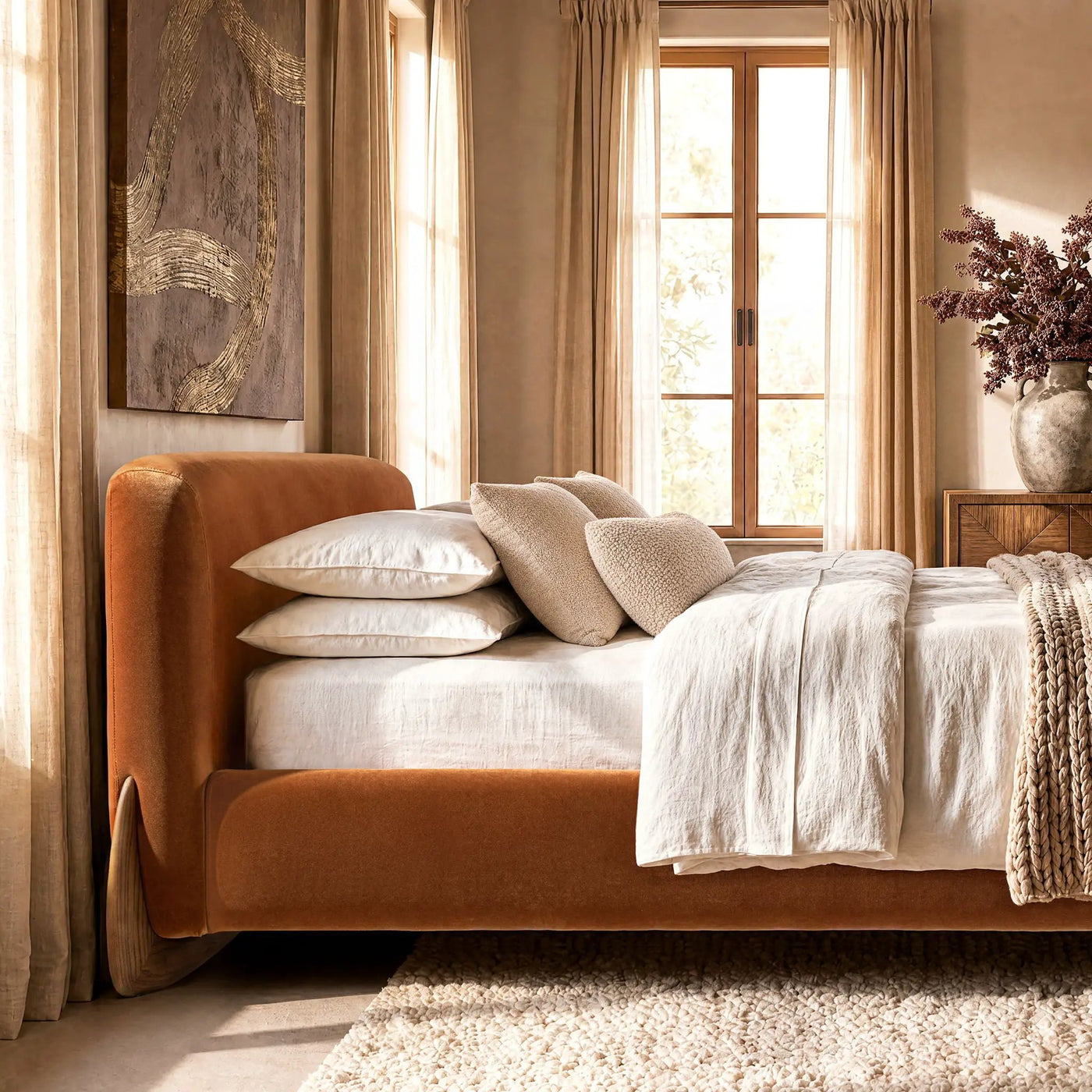 Alpine - Puffy Modern Platform Bed by Unique Piece Furniture