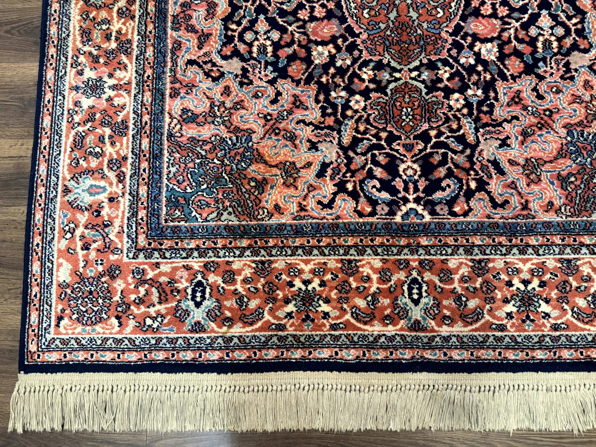 Karastan Rug 5.9 x 9, Kashan Medallion #741, Original Collection 700 Series, Discontinued, Wool Pile by Jewel Rugs