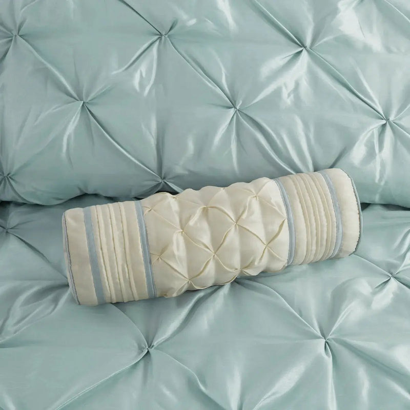 7 Piece Tufted Comforter Set Seafoam California King by HouseOfZazla