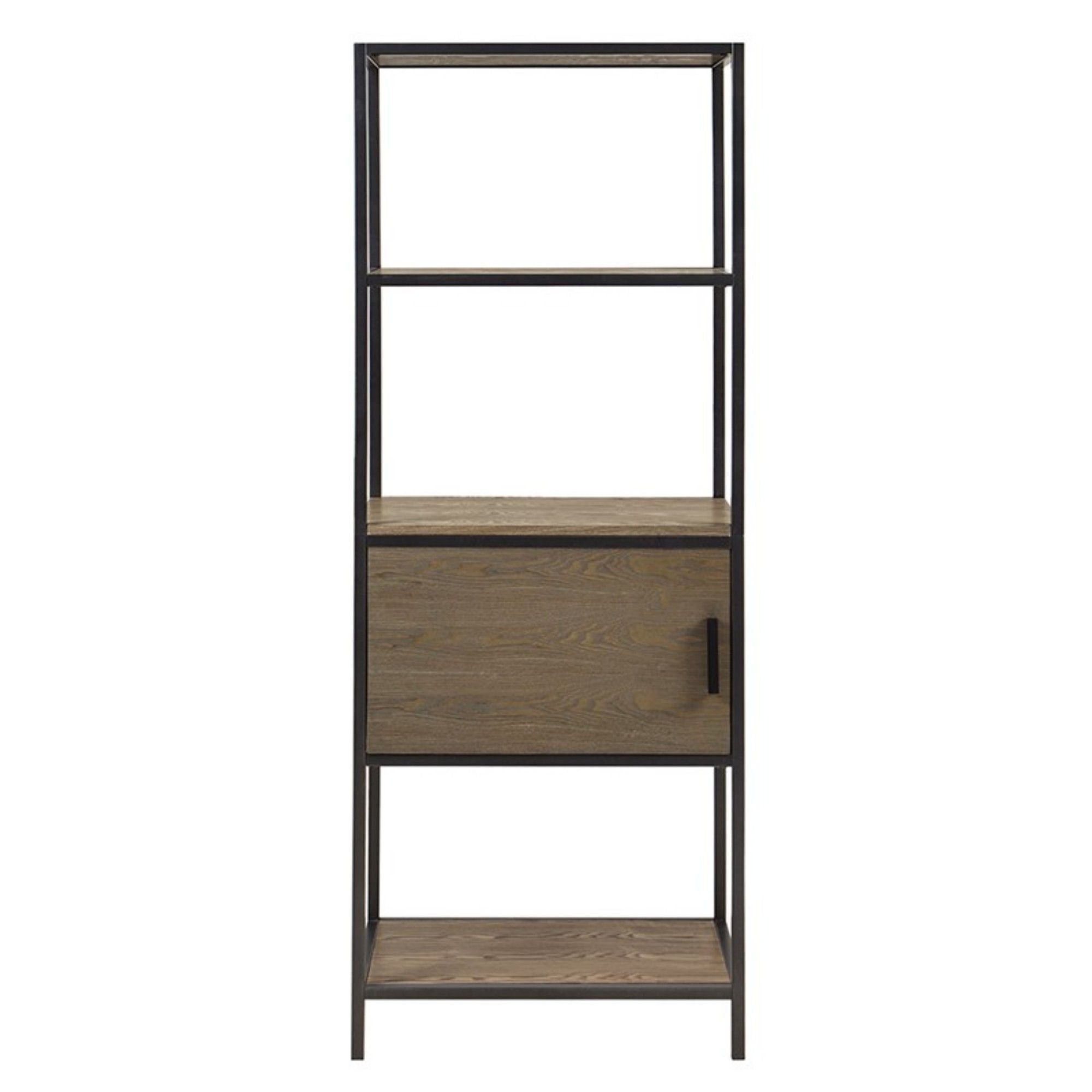 Darley - 3 Shelf Bookcase With Storage Cabinet - Gray by HouseOfZazla