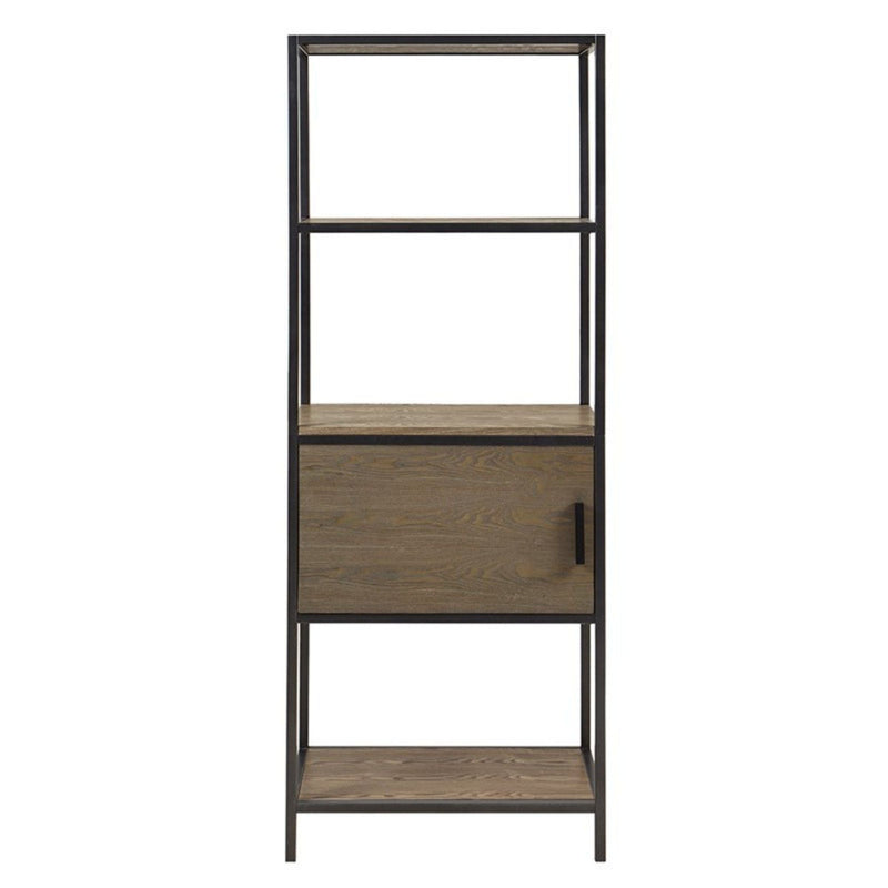 Darley - 3 Shelf Bookcase With Storage Cabinet - Gray by HouseOfZazla